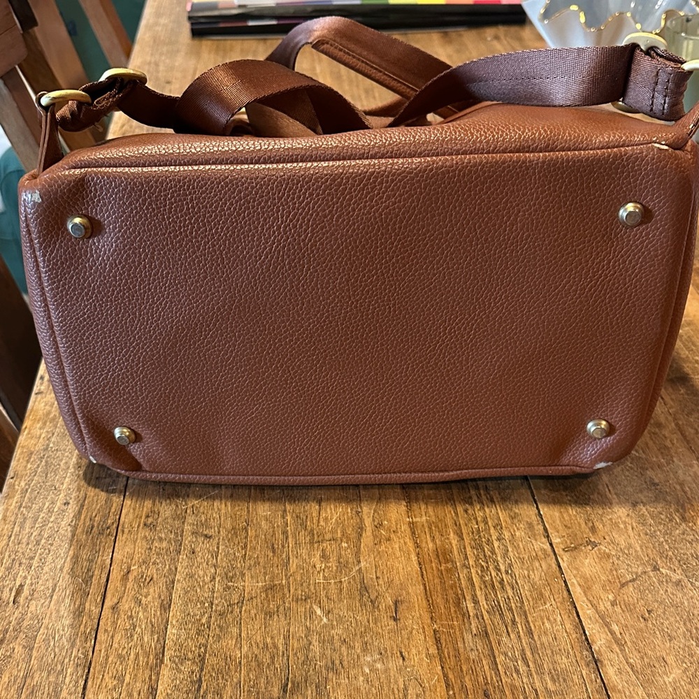 Freshly Picked Brown Leather Baby Bag - Picture 3 of 13